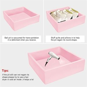 Balle géante rose clair en mousse pour piscine à balles pour enfants, fabriquée par Toy and Game Factory - Product Image 4