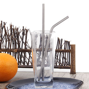 Pajita de Titanio Súper Resistente y Ultraligera con Cepillo de Limpieza, Diámetro 6/10/12, con Dos Formas: Curva y Recta - Product Image 2