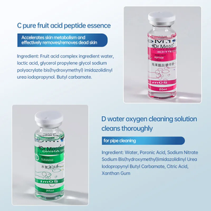 Solution avec 7 flacons pour microdermabrasion à jet, hydratation de la peau, oxygène, eau liquide, beauté, spa - Product Image 3