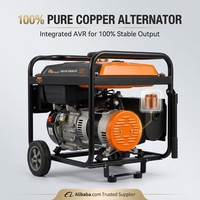 PowerVALUE ZH6500E 4-Takt Benzin-Generator 5,5kW mit Autostart, 230V, Digitales VFT-Messgerät, CE-Zertifiziert