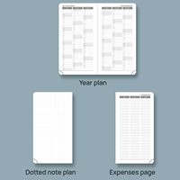 Agenda de poche gaufré écologique 2026, vue hebdomadaire, en cuir, bloc-notes personnalisé format B5, petit planificateur hebdomadaire, carnet intérieur promotionnel