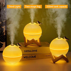 Xách tay 330ml Xe USB siêu âm độ ẩm không khí khuếch tán sương mù Máy phun sương tự động Máy tính để bàn tạo độ ẩm với ánh sáng ban đêm - Product Image 2