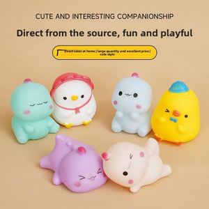 Juguete de Baño Educativo para Niños, Mini Dinosaurio o Patito con Forma Personalizada, Lindo, para Aliviar el Estrés, con Sonido - Product Image 2
