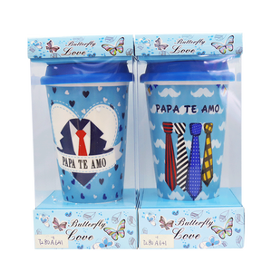 Mejor día de padres regalo Eco amigable de una sola pared de porcelana de tazas de café <span class=keywords><strong>y</strong></span> tazas con tapa - Product Image 5