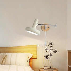 <b>Wall</b> Lamp Led E27 Tricolor <b>Light</b> <b>Switch</b> Control Creamy Bauhaus Style For Living Room Hallway Bedroom Lighting Fixtures - Product Image 2