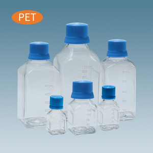 25-1000ml Square PET PETG PC Media Bottles With Closure