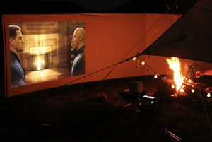 En plein air Coton Rideau Pare-Brise Camping Feu de Camp De Projection Mur Extérieur En Tissu Privé <span class=keywords><strong>Barbecue</strong></span> Pique-Nique Tente Soleil Abri - Product Image 3