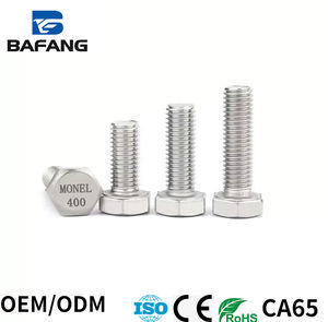 สลักเกลียว Monel โลหะผสม400สลักเกลียว/สลักเกลียว/น็อต UNS N04400 ASTM B7M A193ตัวยึดสารเคมีทางทะเล - Product Image 3