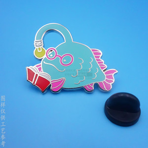 Broche de aleación de zinc con diseño de dinosaurio de dibujos animados, hecho a medida para niños, regalo con cierre de mariposa - Product Image 3