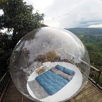 Dôme gonflable transparent pour l'extérieur, imperméable, monocouche, trois saisons, 3m x 4m, tente bulle gonflable