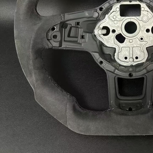 Volante de fibra de carbono MK7 de gamuza de cuero para Volkswagen VW <span class=keywords><strong>Golf</strong></span> MK7 7,5 <span class=keywords><strong>GTI</strong></span> GTD GTE R Polo <span class=keywords><strong>GTI</strong></span> CC Passat Tiguan - Product Image 3