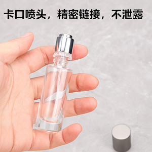 Hot <b>Empty</b> Cylinder <b>Glass</b> Spray <b>Bottle</b> 10ml 15ml Crimp Black Cap <b>Glass</b> Perfume <b>Bottles</b> - Product Image 5