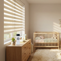 Stores zébrés sans fil de sécurité pour chambre d'enfant, stores à bande jour et nuit, décoration de fenêtre adaptée aux enfants