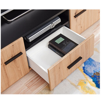 Meubles en bois modernes, vente à bas prix, MOQ 100, ensemble de meubles de salon, table, meuble TV, armoire, unité murale robuste en bois