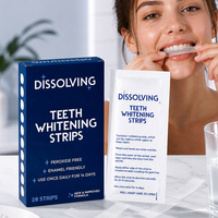 Bandes blanchissantes pour les dents à dissolution rapide, sans PAP, sans danger pour l'émail, zéro sensibilité, douces, non toxiques, à l'hydroxyapatite, sans pellicules