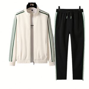 OEM Logo personnalisé Costumes de jogging pour hommes Ensemble deux pièces Survêtements Sweat à capuche zippé Ensemble jogging lourd Unisexe - Product Image 1