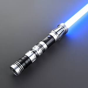 Sable de Luz de Duelo Profesional con Empuñadura de Aleación de Aluminio, RGB de 19 Colores Variables, Oscilación Suave y Flash al Impacto para Cosplay - Product Image 6