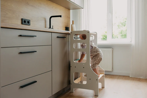 Cama de madera de estilo europeo moderno para niños, muebles Montessori, torre de cocina, taburete para cocina de granja - Product Image 2