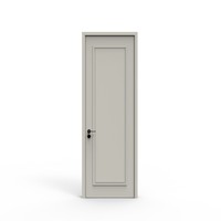 Pintu Interior MDF Berlapis Putih dengan Inlay untuk Kamar Tidur, Ruang Tamu, Kantor, Vila, Apartemen, Hotel, dan Penggunaan Komersial