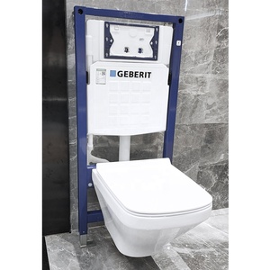 <span class=keywords><strong>WC</strong></span> <span class=keywords><strong>suspendu</strong></span> mural PATE B2353, <span class=keywords><strong>WC</strong></span> sans bride, noir mat rétro, sièges de toilettes muraux - Product Image 4