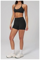 Ensemble de yoga 2 pièces TongJoes pour femme, texture crémeuse, respirant, élastique, séchage rapide, décontracté, pour le sport et le fitness
