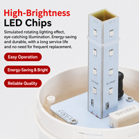 Industrielle Magnetische LED-Blitzleuchte mit Alarmton, Rotierender Stroboskop-Buzzer, 110dB Sirene, Verkehrssicherheits-Warnleuchte