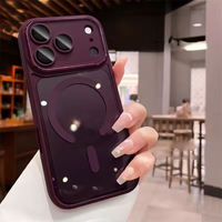 Coque de téléphone transparente avec protection magnétique pour appareil photo, antichoc en PC et TPU, pour iPhone 18 Pro, 15, 14, 13, 12, 16, 17 Pro Max