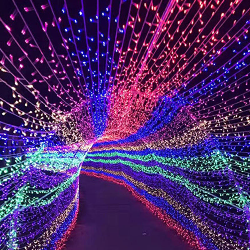 Decorative Street LED Tunnel String Rope Lights Manufacturers for Scenic Music Festival