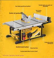 Scie à table horizontale 220V pour le travail du bois, petite machine de découpe multifonctionnelle pour usage domestique sur établi