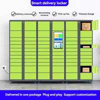 Casier électronique en acier personnalisé Système de verrouillage intelligent automatisé pour le stockage de colis express Armoire de livraison de colis en libre-service