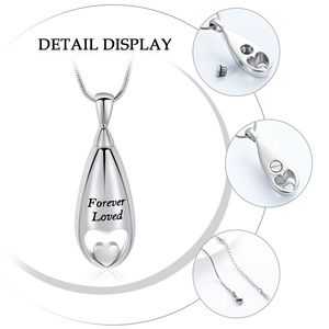 여성을위한 유골을위한 화장 항아리 목걸이 남자 화장 보석 펜던트 항아리 유골을위한 보석 - Product Image 3