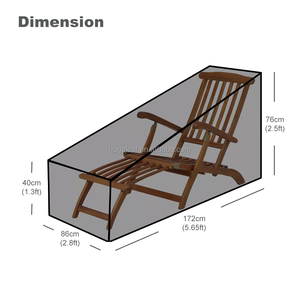 <span class=keywords><strong>Housse</strong></span> <span class=keywords><strong>de</strong></span> <span class=keywords><strong>protection</strong></span> imperméable en plastique pour chaise longue <span class=keywords><strong>de</strong></span> <span class=keywords><strong>jardin</strong></span> extérieur - Product Image 2