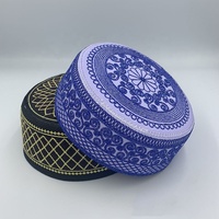 Gorro Kufi Bordado a Mano Musulmán Islámico al por Mayor, Gorro Árabe para Hombre, Gorro Omaní Kuma