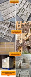 Đá tường nhân tạo đá cao su Veneer trang trí bê tông khuôn - Product Image 5