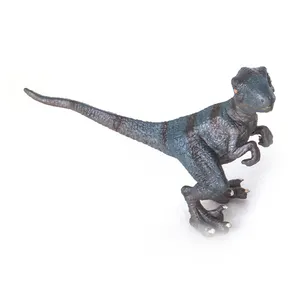 En çok satan ürünler 2024 yeni çevre dostu gerçekçi 3D Velociraptor oyuncak Boys için TPR dinozor modeli