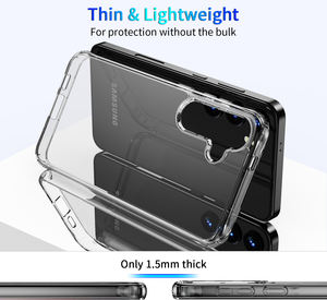 Étui de téléphone hybride ultra fin ultra transparent en PC TPU avec recharge sans fil pour <span class=keywords><strong>Samsung</strong></span> Galaxy S26/S26+/S26 Ultra/S25/S25+/S25 Ultra - Product Image 5