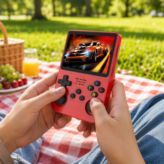 Handheld Game Console Android 3.5 Inch HD Retro Open Source Dual Analog Sticks 20000 Games Game Players Arcade Emulator 64GB