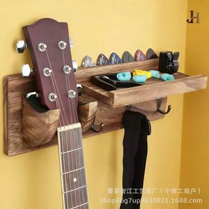 Soporte de pared para guitarra de madera, violín, erhu y ukelele, estante de almacenamiento para instrumentos musicales de madera maciza - Product Image 2