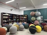 Chaise ballon de yoga avec housse amovible et lavable, fermeture éclair intégrée pour une assise active, l'équilibre et l'entraînement du tronc - Équipement de fitness et de gym