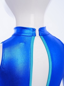 Conjunto de Gimnasia y Danza para Niñas de 6 a 16 Años, Top Corto Metálico con Pantalones Cortos para Clases y Competiciones de Gimnasia y Danza Latina - Product Image 4