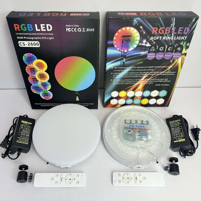 Professional 12V Led Fill Lamp Adjustable Brightness RGB Controller Intelligent Dimming Dynamic Lighting Live Photography Light