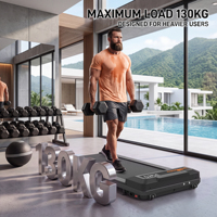Tapis de marche compact sous le bureau, moteur silencieux 2,5 CV, design pliable, écran LED, télécommande, capacité de charge maximale de 130 kg