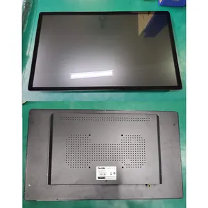 Capa de metal para monitor digital de tela sensível ao toque, com sinalização e monitores de 10 13 15 18 21 24 27 32 43 polegadas, segunda tela