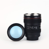 Tasse à café avec objectif en acier inoxydable écologique, tasse avec objectif pour appareil photo reflex numérique avec logo personnalisé, offre spéciale