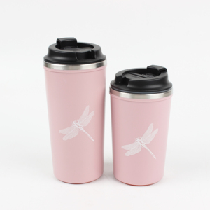 <span class=keywords><strong>Tazza</strong></span> da viaggio in acciaio inox da 350ML carina <span class=keywords><strong>tazza</strong></span> portatile riutilizzabile per auto con coperchi regalo personalizzato per gli amici - Product Image 3