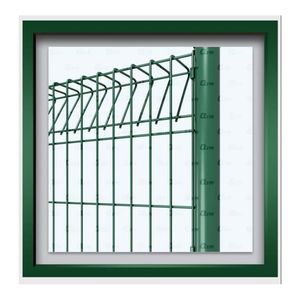 Grillage métallique en acier au carbone galvanisé Panneaux <span class=keywords><strong>de</strong></span> clôture <span class=keywords><strong>de</strong></span> jardin modernes <span class=keywords><strong>de</strong></span> 6 pieds <span class=keywords><strong>de</strong></span> triangle supérieur soudé par Brc Poteaux pour usage extérieur pour la maison - Product Image 3