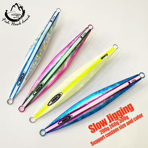 200g 260g 300g leurre de pêche en plomb en métal lumineux pour appâts de pêche à la turlutte à pas lent - Product Image 1