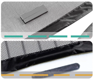 มุ้งกันยุงติดหน้าจอแม่เหล็กกันฝุ่นวัสดุโพลีเอสเตอร์แบบแฮนด์ฟรีและเงียบ - Product Image 3