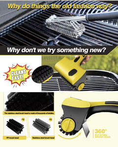 Brosse de nettoyage électrique sans fil pour barbecue, pique-nique, camping, gril, salle de bain, carrelage, baignoire - Product Image 5
