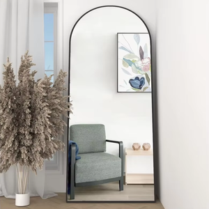 Miroir pleine longueur en alliage d'aluminium, sur pied et mural, pour décoration minimaliste <span class=keywords><strong>de</strong></span> la maison (vente en gros) - Product Image 1